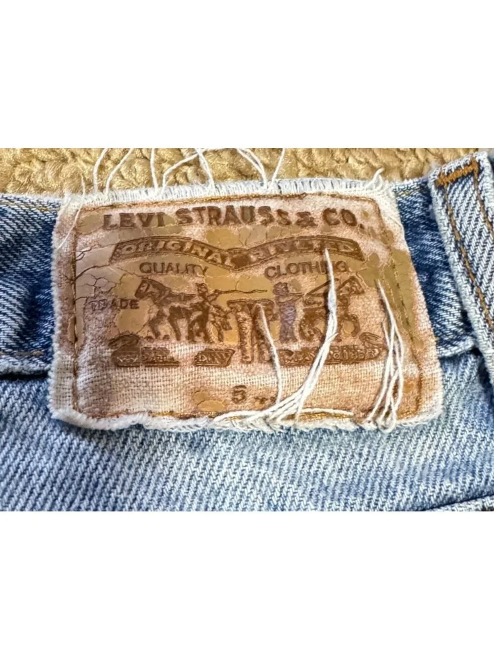 Vtg Levi's Baggy Loose Fit Jeans 42 x 32 Retired Style 545 LEVI 100% Cotton MENS